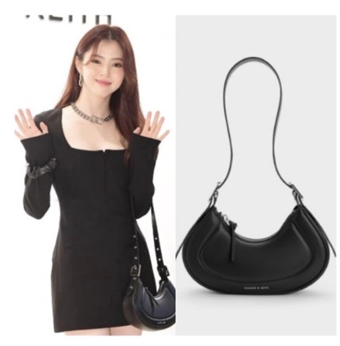 찰스앤키스 한소희 커브백 상품이미지1