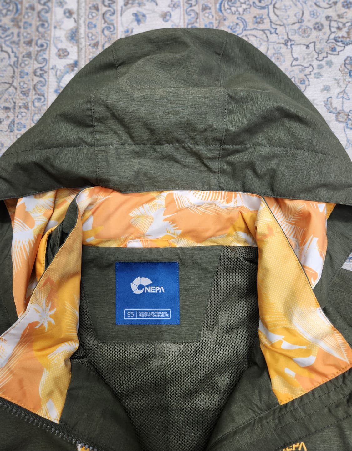 NEPA 네파 플라워 배색  후드  점퍼 95 (55반까지) 상품이미지3