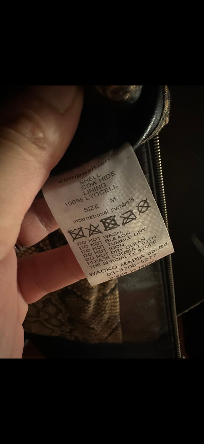 와코마리아 22FW 카우하이드 싱글라이더 M 상품이미지6