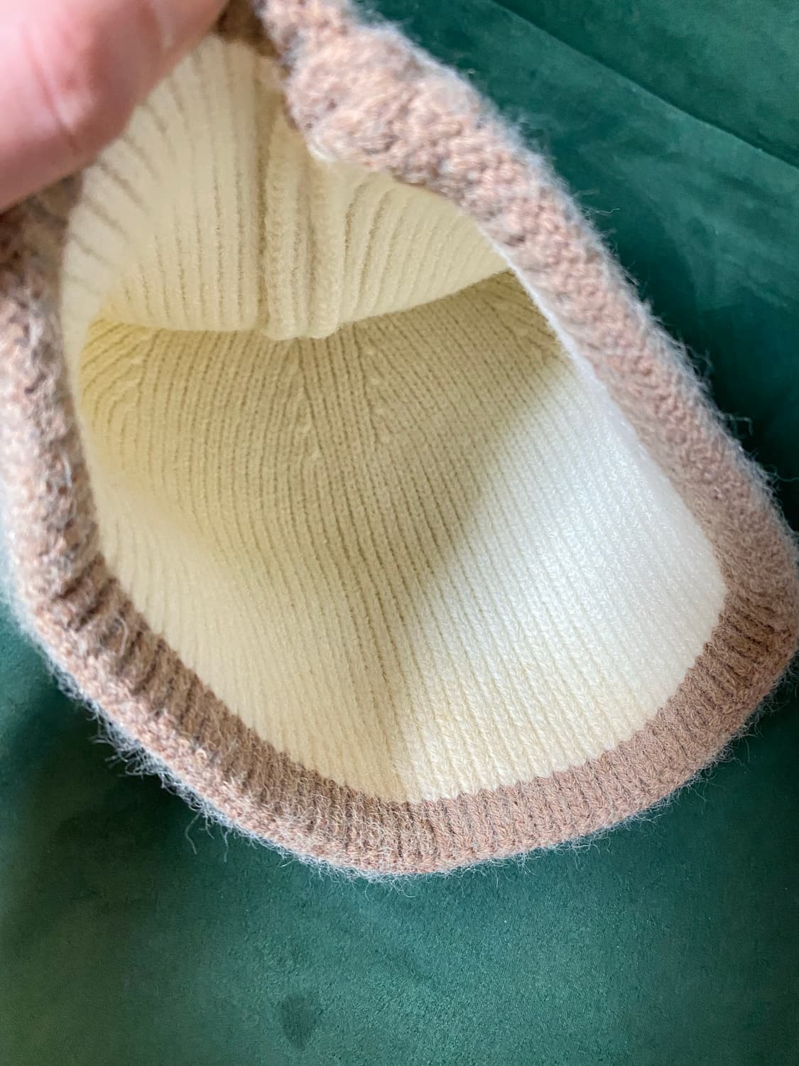 셀린느 트리오페 비니 아이보리/브라운 상품이미지2