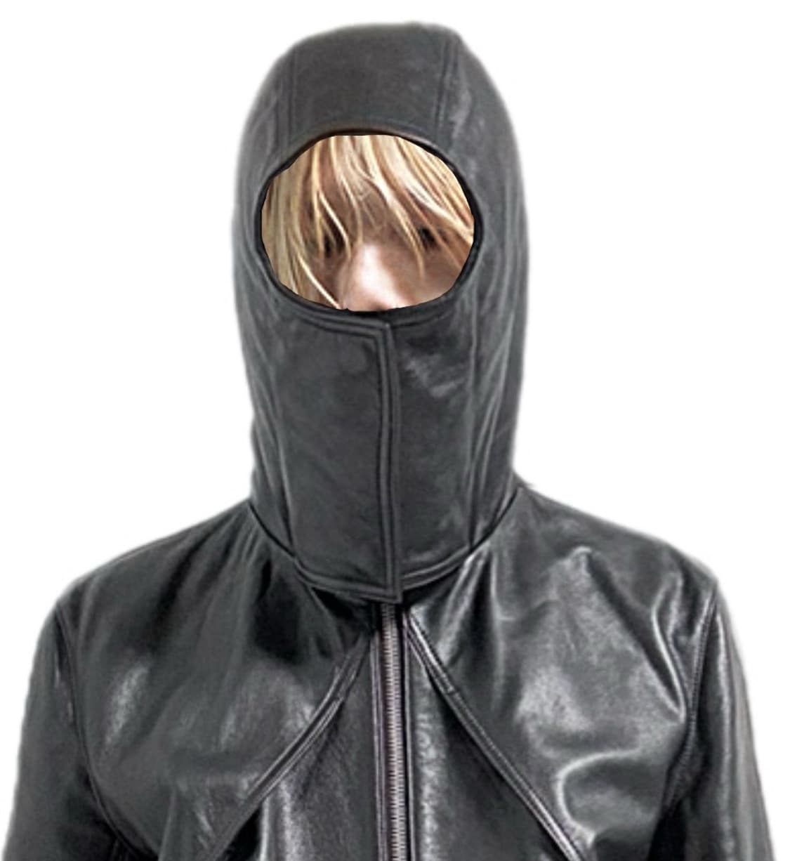 FLANEUR 바라클라바 후드 카우레더자켓 상품이미지2