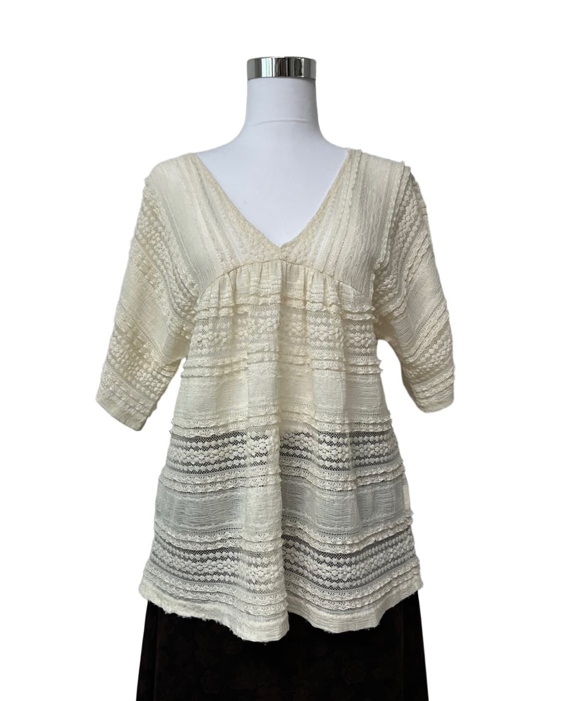 Ethnic v neck knit 상품이미지7