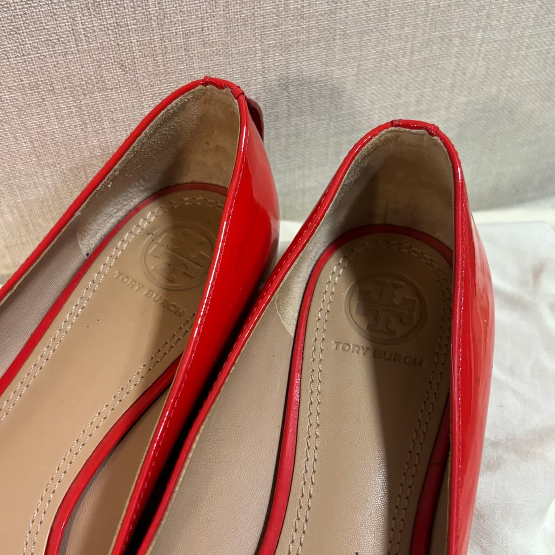 토리버치 레드 네이버 플랫슈즈 240-245 상품이미지4