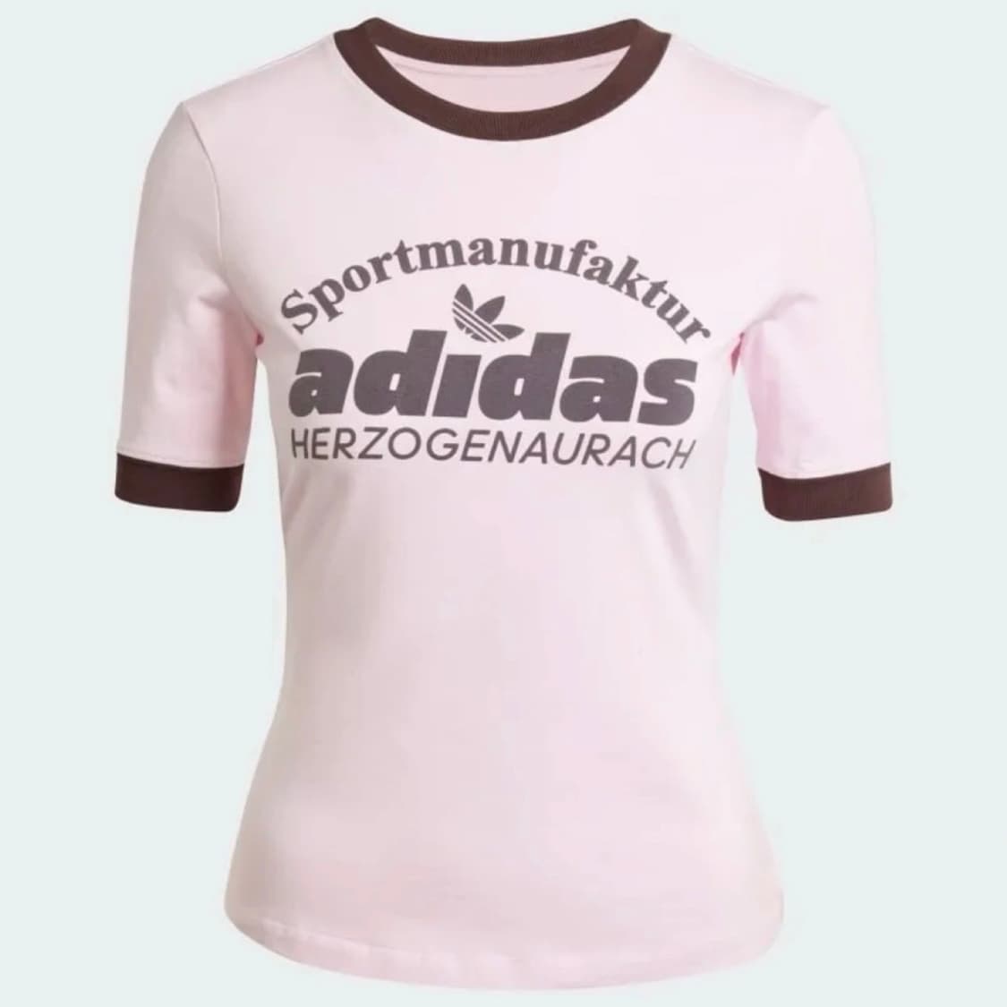 새상품 아디다스 레트로 그래픽 반팔 핑크 브라운 IR6087 상품이미지2