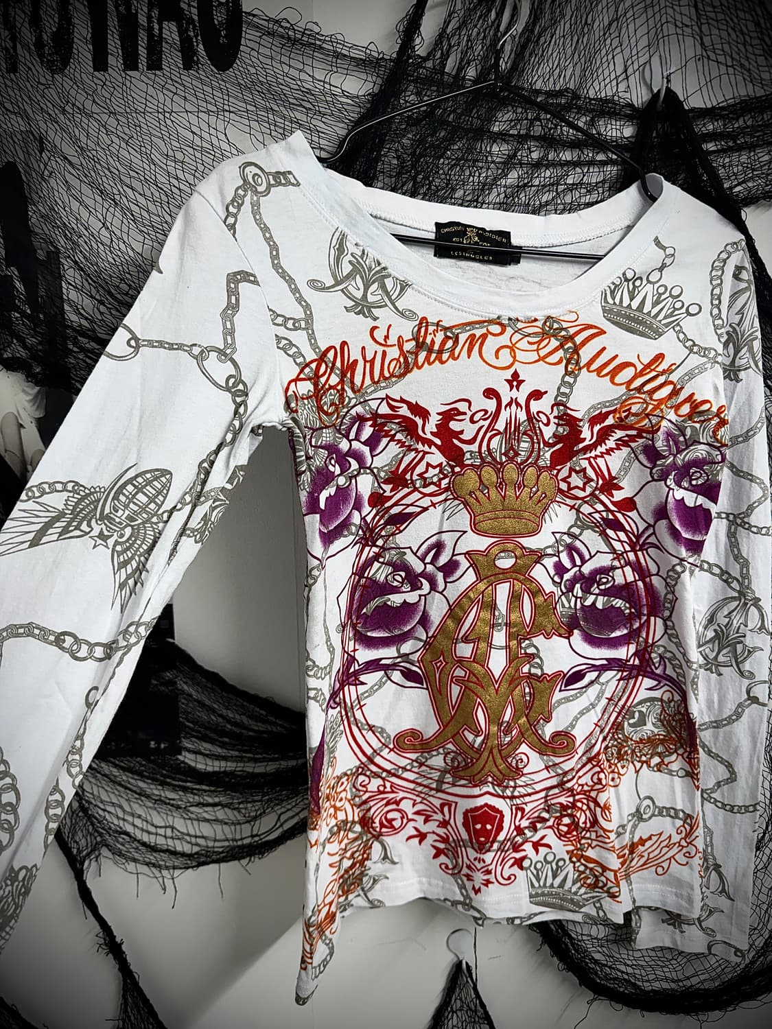Christian audigier printing longsleeve 상품이미지3