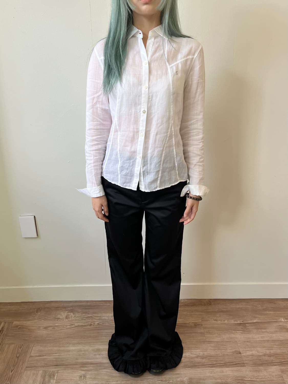 Sonia rykiel 큐빅 화이트 블라우스 상품이미지9