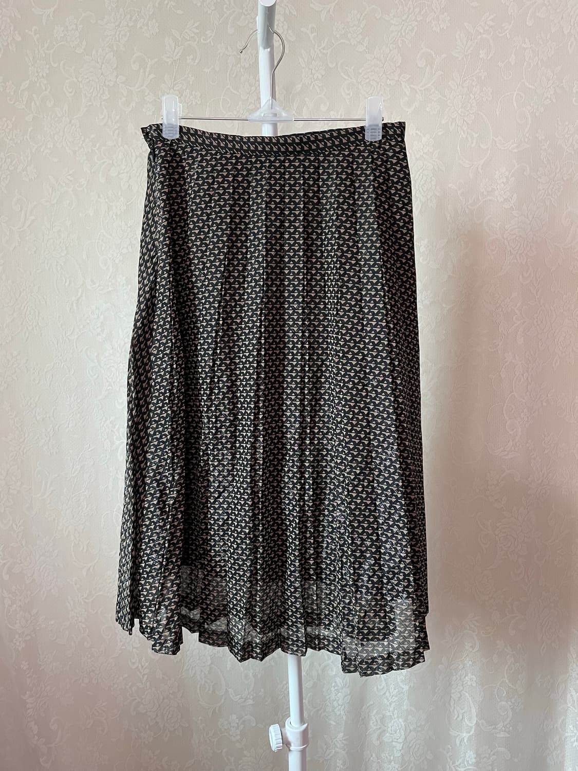 INDIVI 빈티지 글리터 플리츠 미디 스커트  상품이미지6