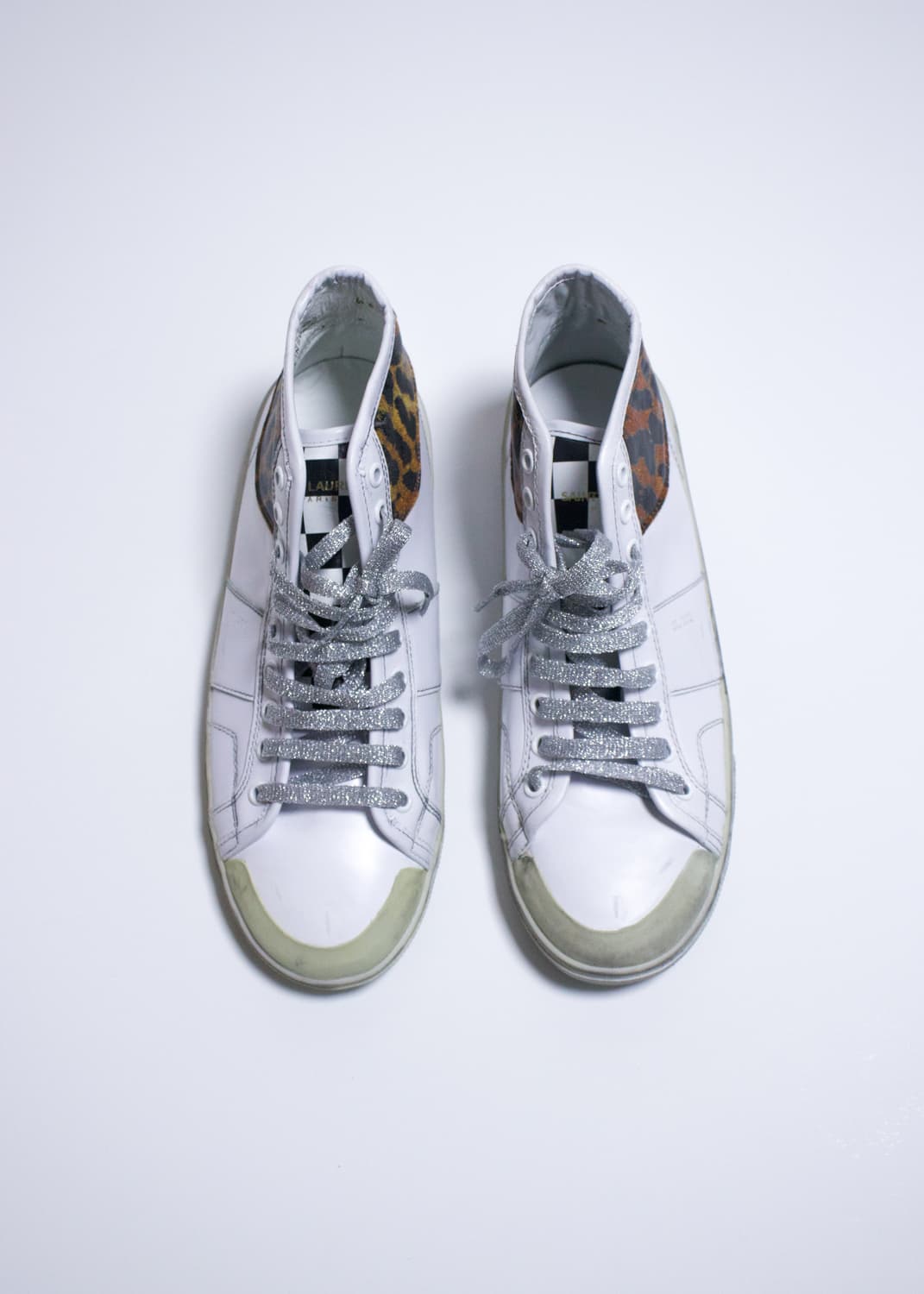 Saint Laurent Leopard high top sneakers 상품이미지3