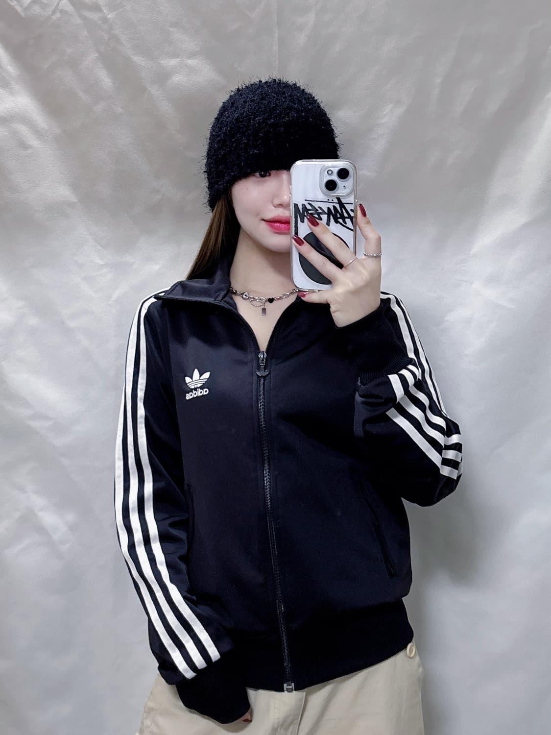 아디다스 빅로고 블랙 유로파 트랙탑  상품이미지2