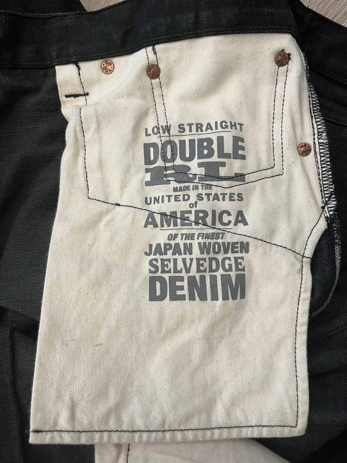 Rrl 로우 스트레이드 블랙 셀비지 상품이미지9