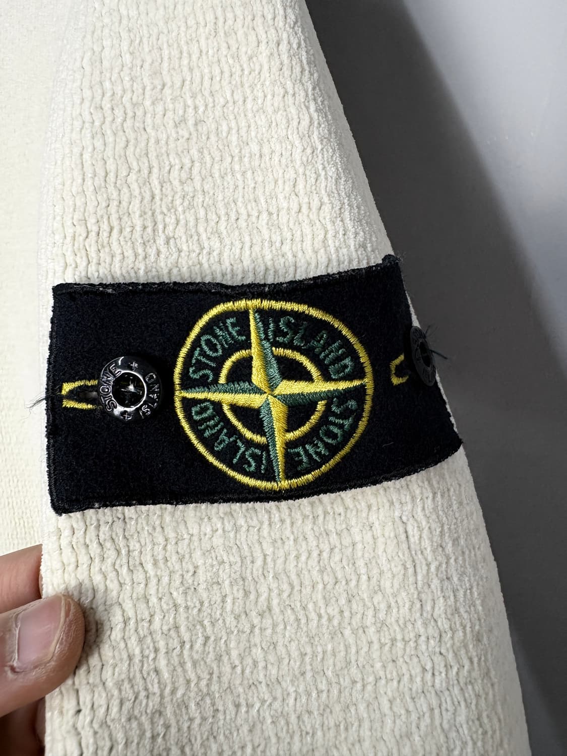 스톤아일랜드 아이보리 니트집업 후드자켓 A3814 상품이미지3