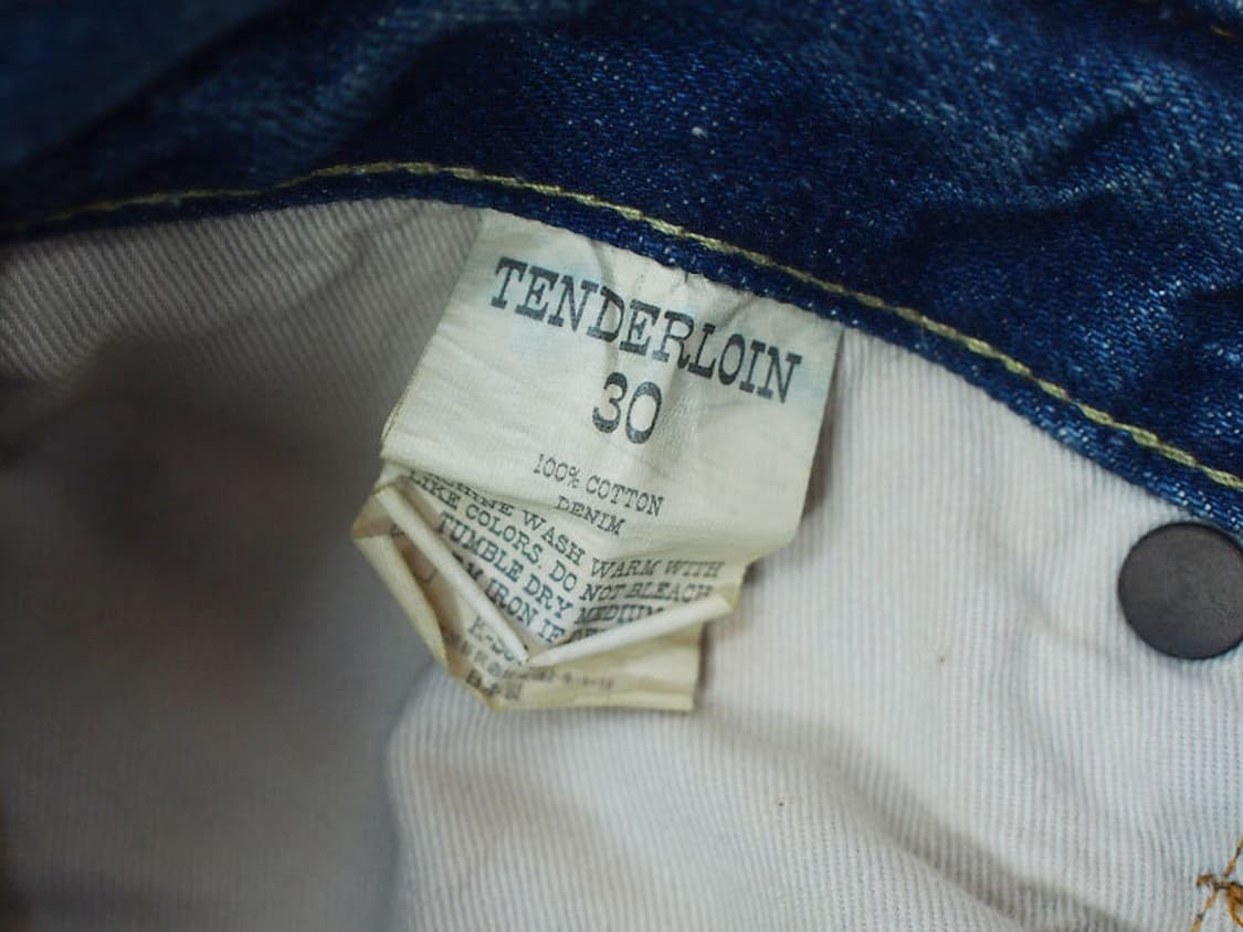 (30)텐더로인 5P 레귤러 스트레이트 셀비지 데님팬츠 다트포드 블랙잭 상품이미지6