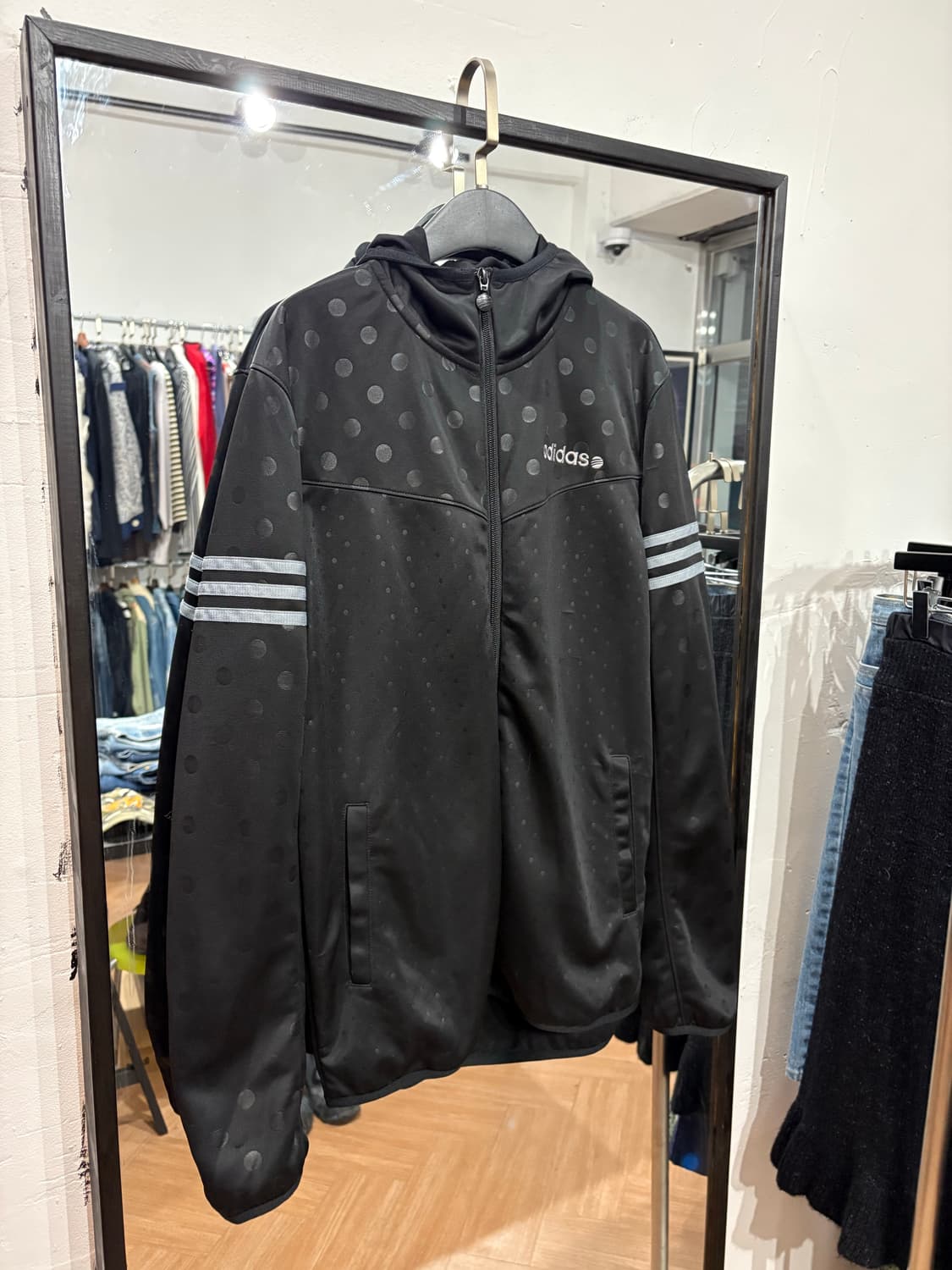 Adidas 도트 후드집업 상품이미지1