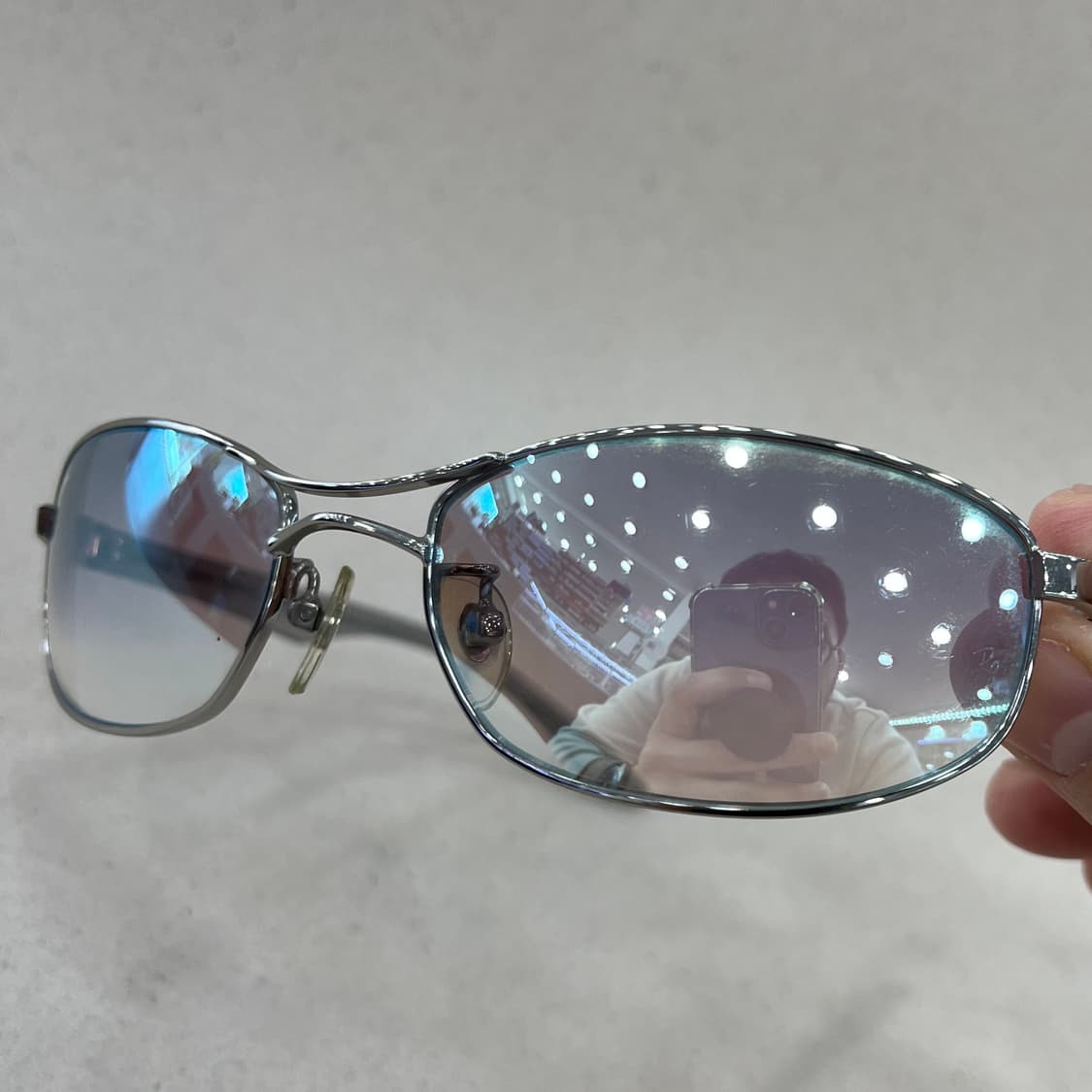 레이벤 고글라인 선글라스 made in japen RB3224 실버미러 상품이미지2