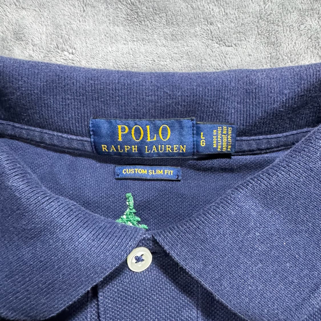 폴로 랄프로렌 패턴 카라티 커스텀 슬림핏  상품이미지4