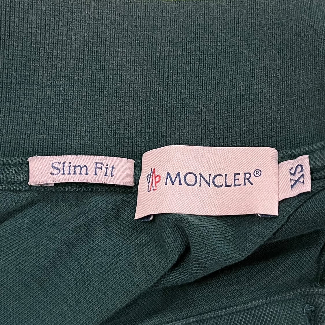 [정품/XS] 몽클레어 그린 카라 반팔 티셔츠 b8 상품이미지4