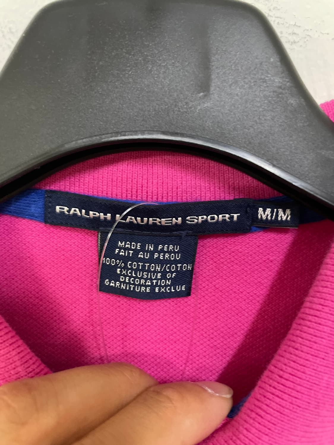 폴로랄프로렌 반팔 카라티 핑크 상품이미지5