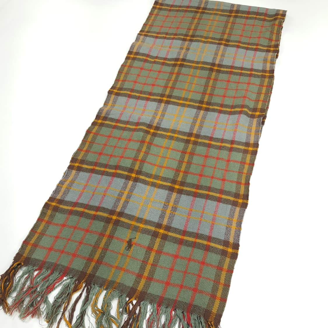 MX107 폴로 랄프로렌 클래식 하이랜드체크 프랑스코튼 스카프 숄 머플러 상품이미지2