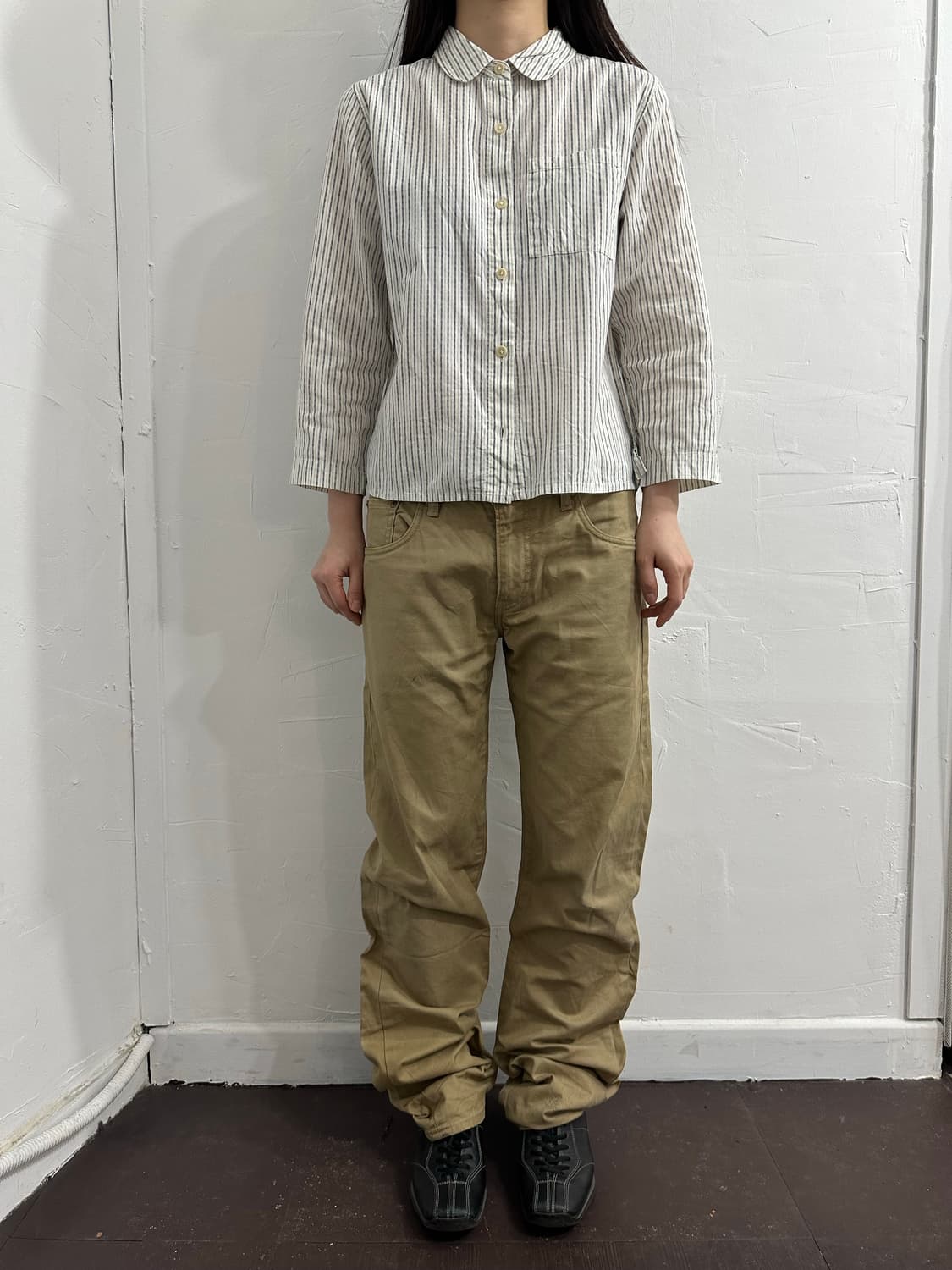 levis502 beige cotton pants 상품이미지7