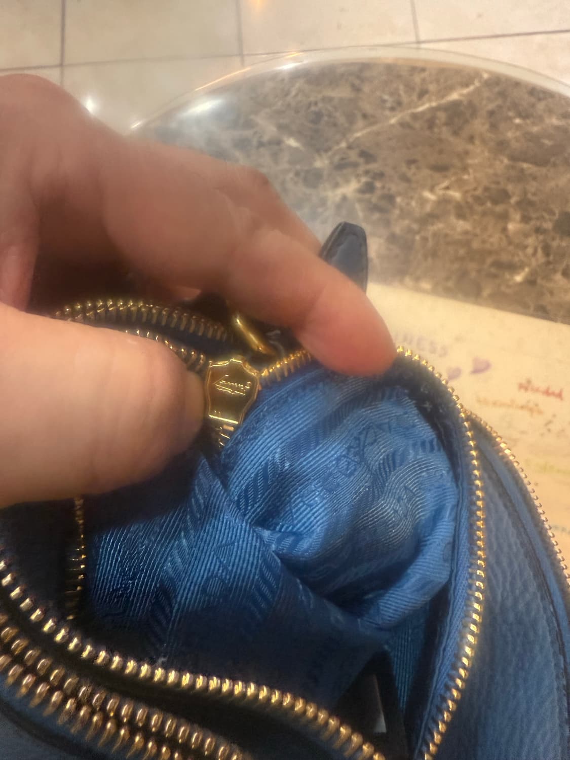 정품 프라다 비텔로 다이노 더블지퍼 크로스백 팝니다 상품이미지10