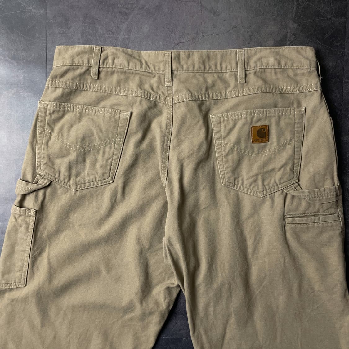 CARHARTT 칼하트 빈티지 베이지 싱글니 워크팬츠 상품이미지6