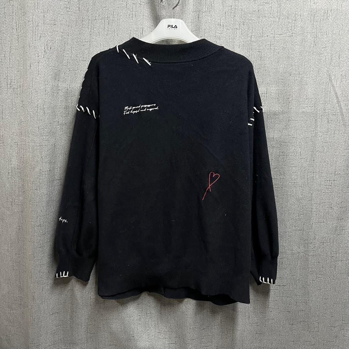 일본 편집샵 브랜드 스티치 니트 가디건 상품이미지4