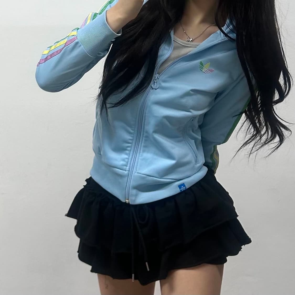 아디다스 파이어버드 걸즈 대대장 트랙탑 희귀져지(85) 상품이미지1