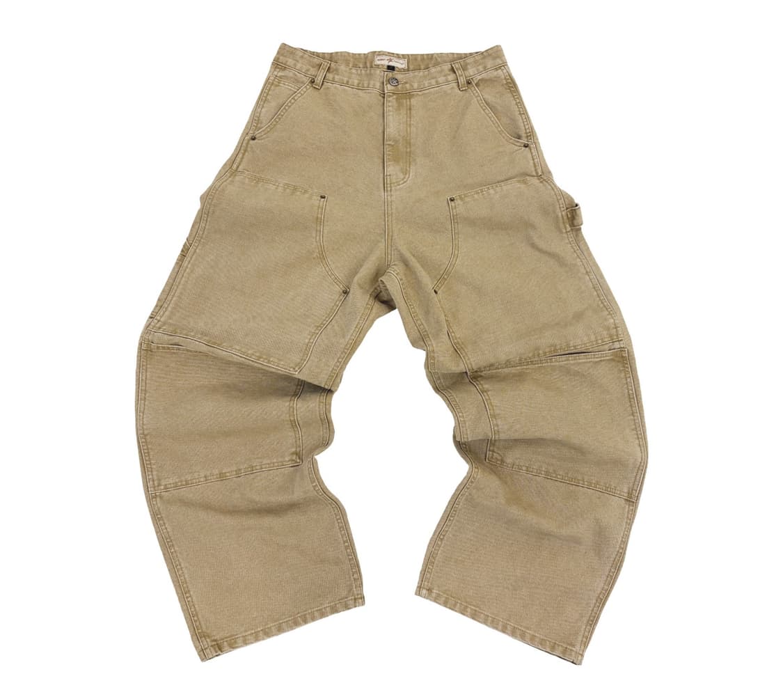 아오이로 커티드 더블니 팬츠 탄 2026 상품이미지1