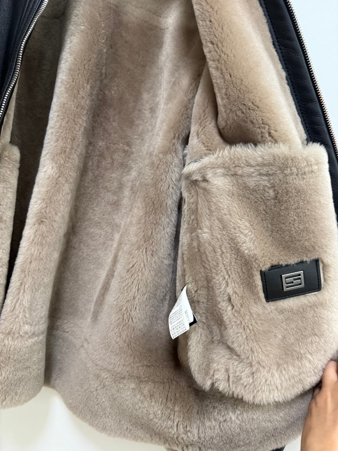 시스템옴므 리얼레더 무스탕 상품이미지4