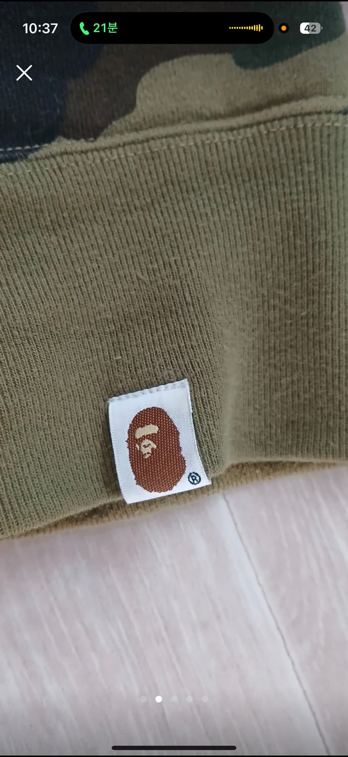 베이프 후드집업 카모 s사이즈(새상품급) 상품이미지2