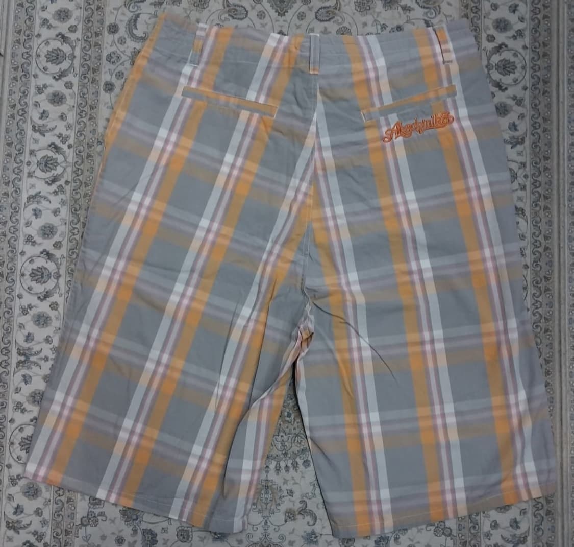 90s 올드스쿨 아카데믹스 체크 스트링 하프팬츠 38사이즈 상품이미지5