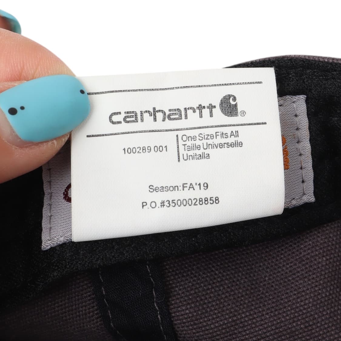 칼하트 그레이 레더탭 캔버스 캡 상품이미지9