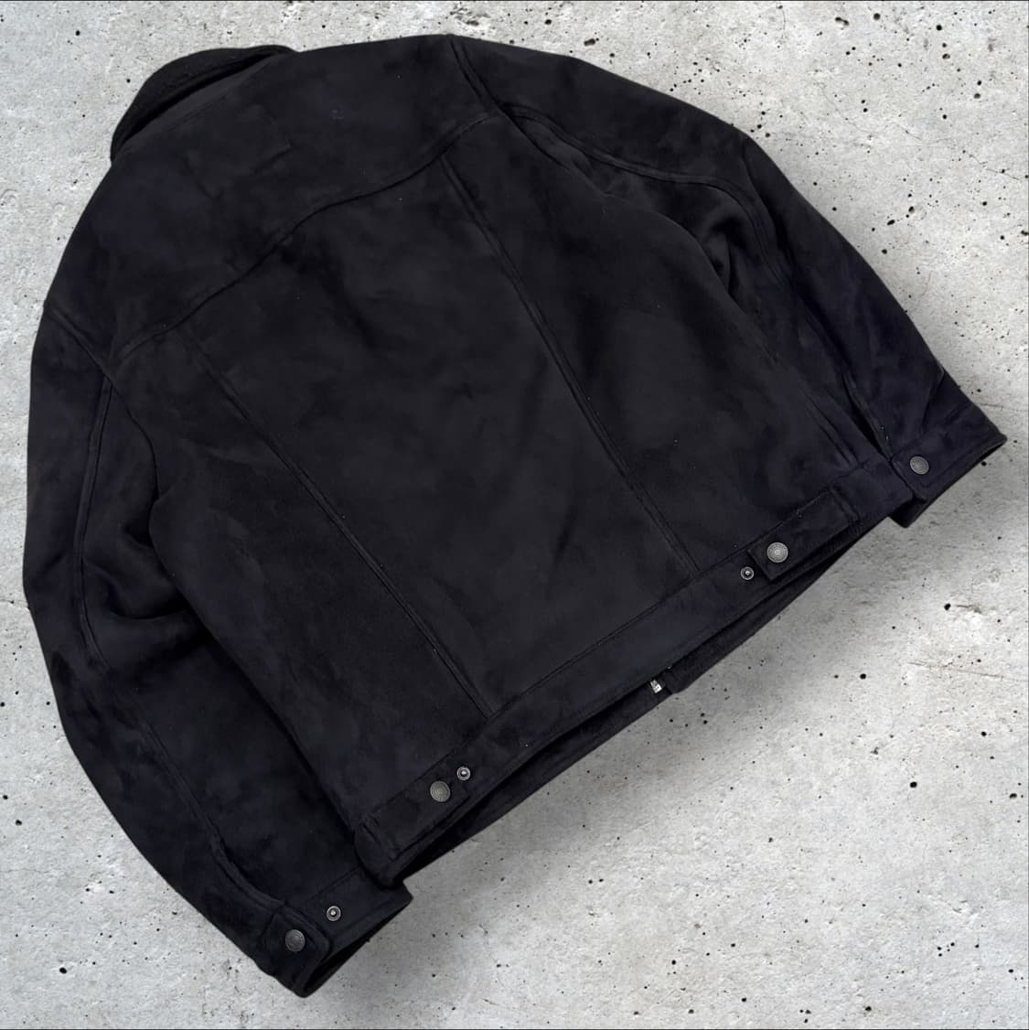 [M] 리바이스 블랙 스웨이드 쉐르파 트러커 자켓 C129 상품이미지2