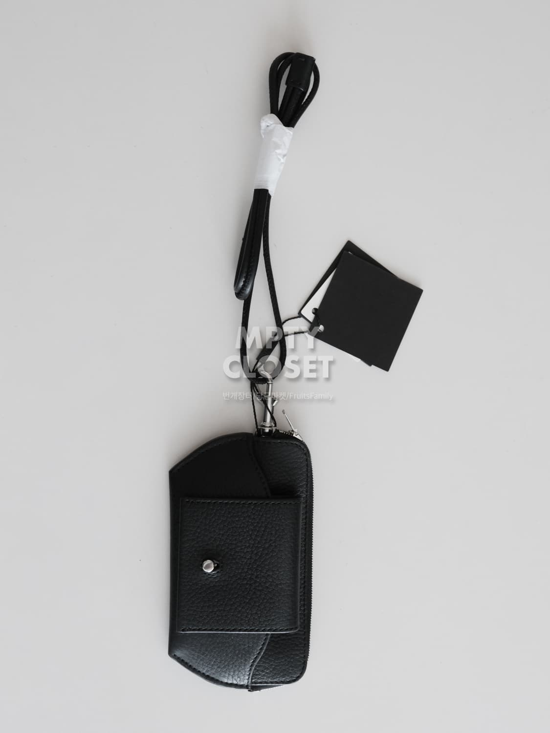 마시모두띠 나빠 레더 선글라스 목걸이 지갑 블랙 상품이미지2