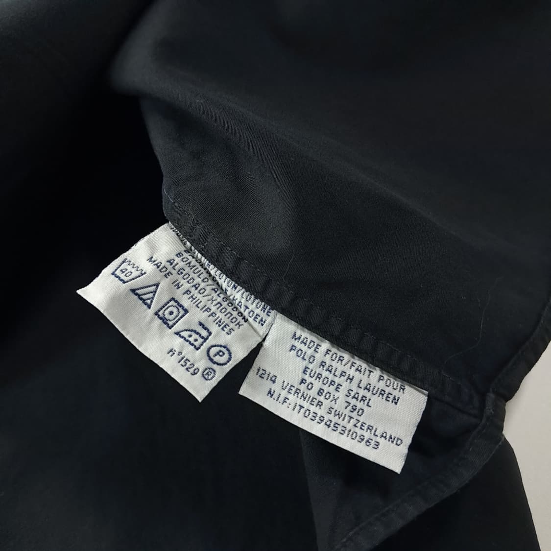 CK517 L 폴로 90s 퍼플포니 블랙 셔츠 남방 상품이미지5