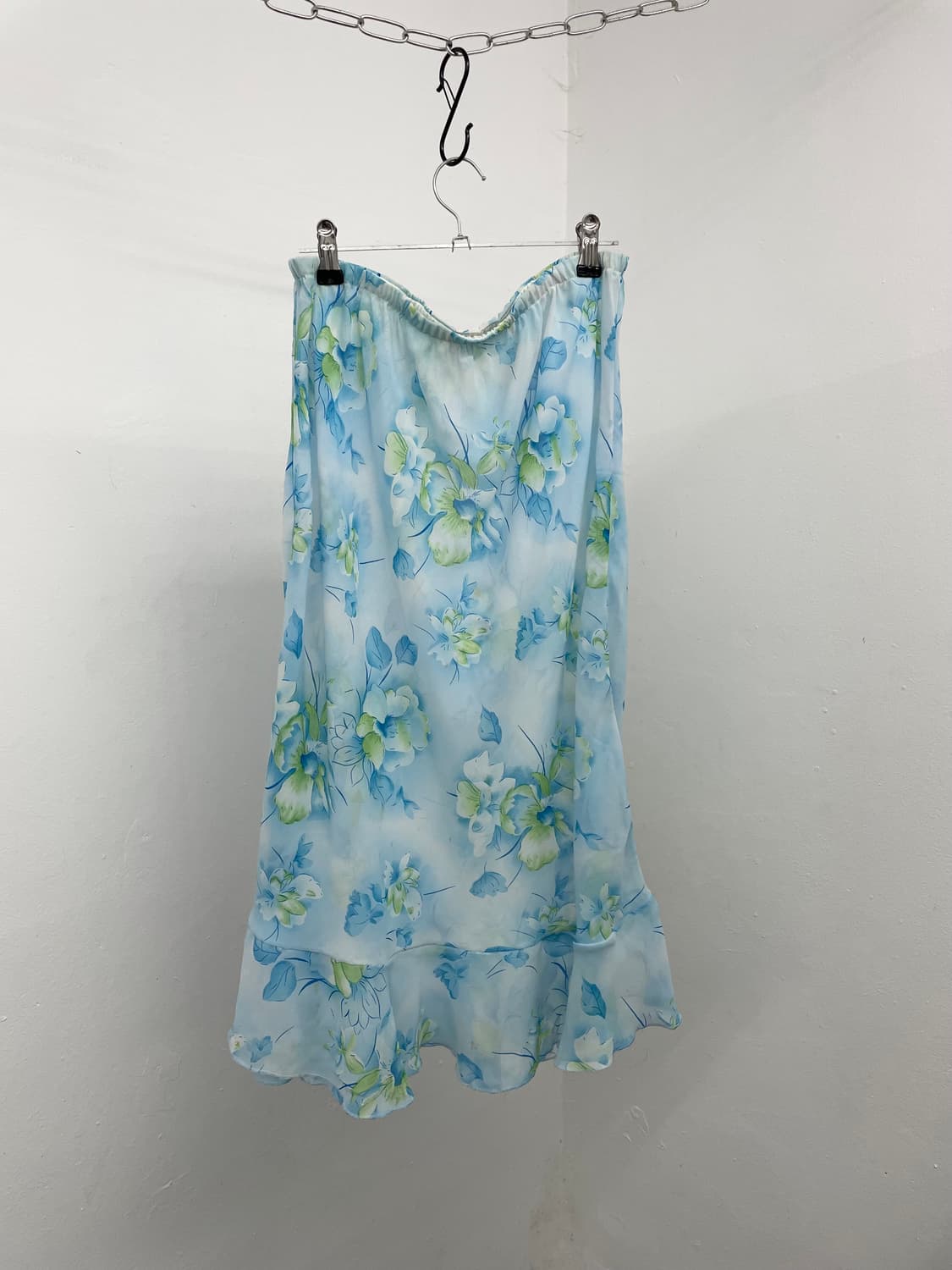 페어리 시어 플로럴 프릴 스커트 상품이미지8