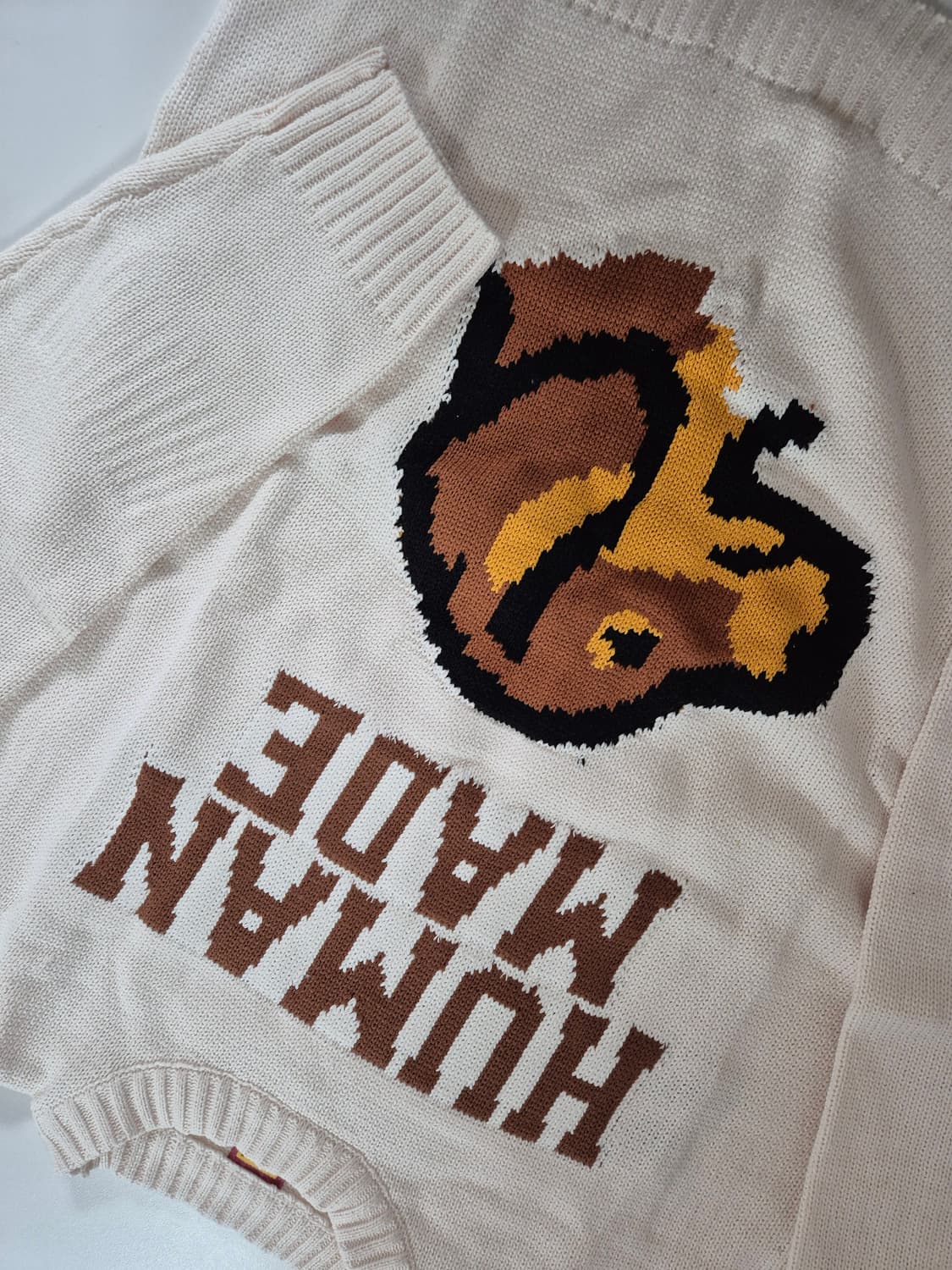 휴먼메이드 닥스 니트 화이트 L (새상품) 상품이미지4