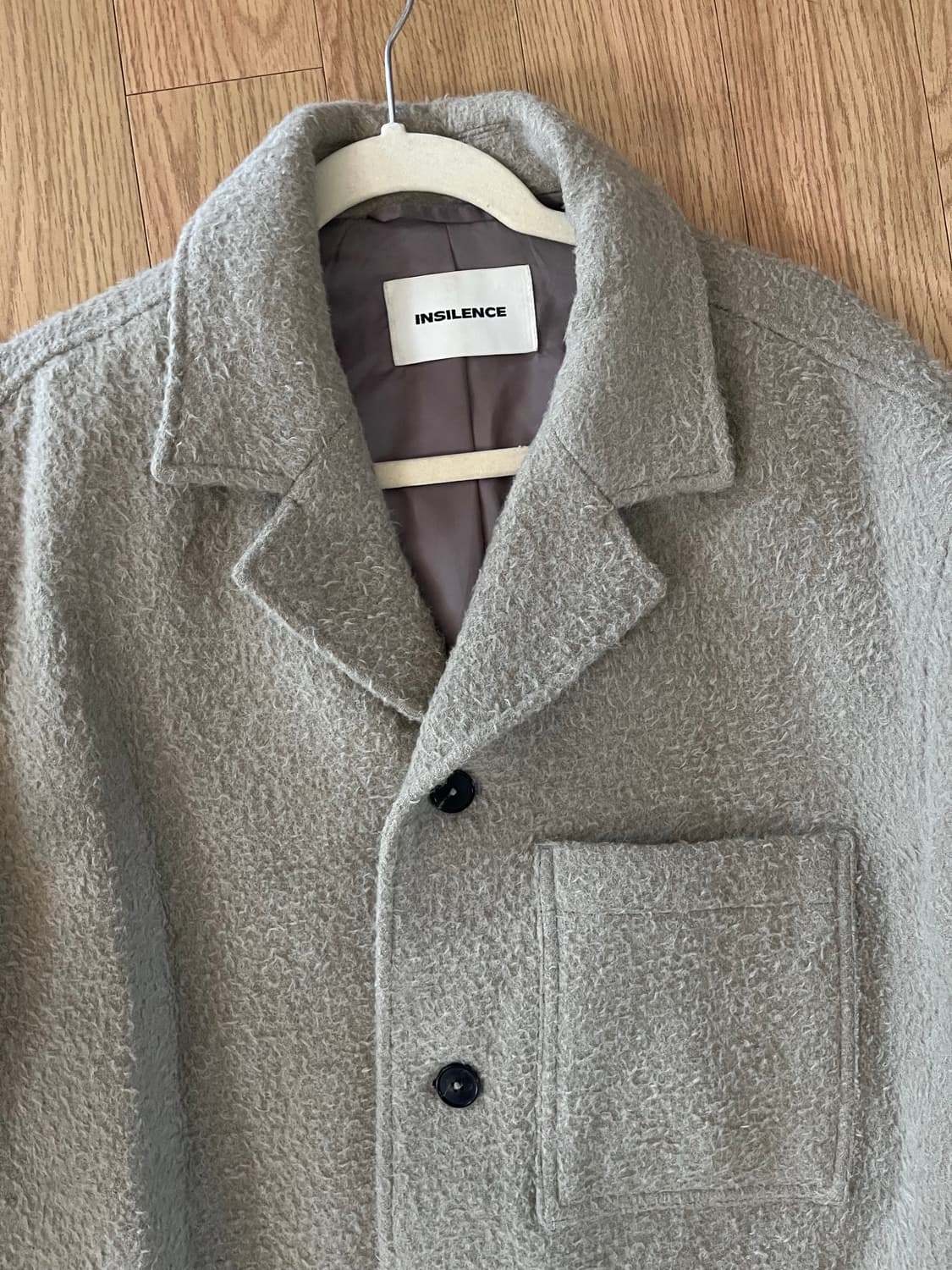 알파카 스프레드 칼라 자켓 ASH BEIGE 상품이미지6