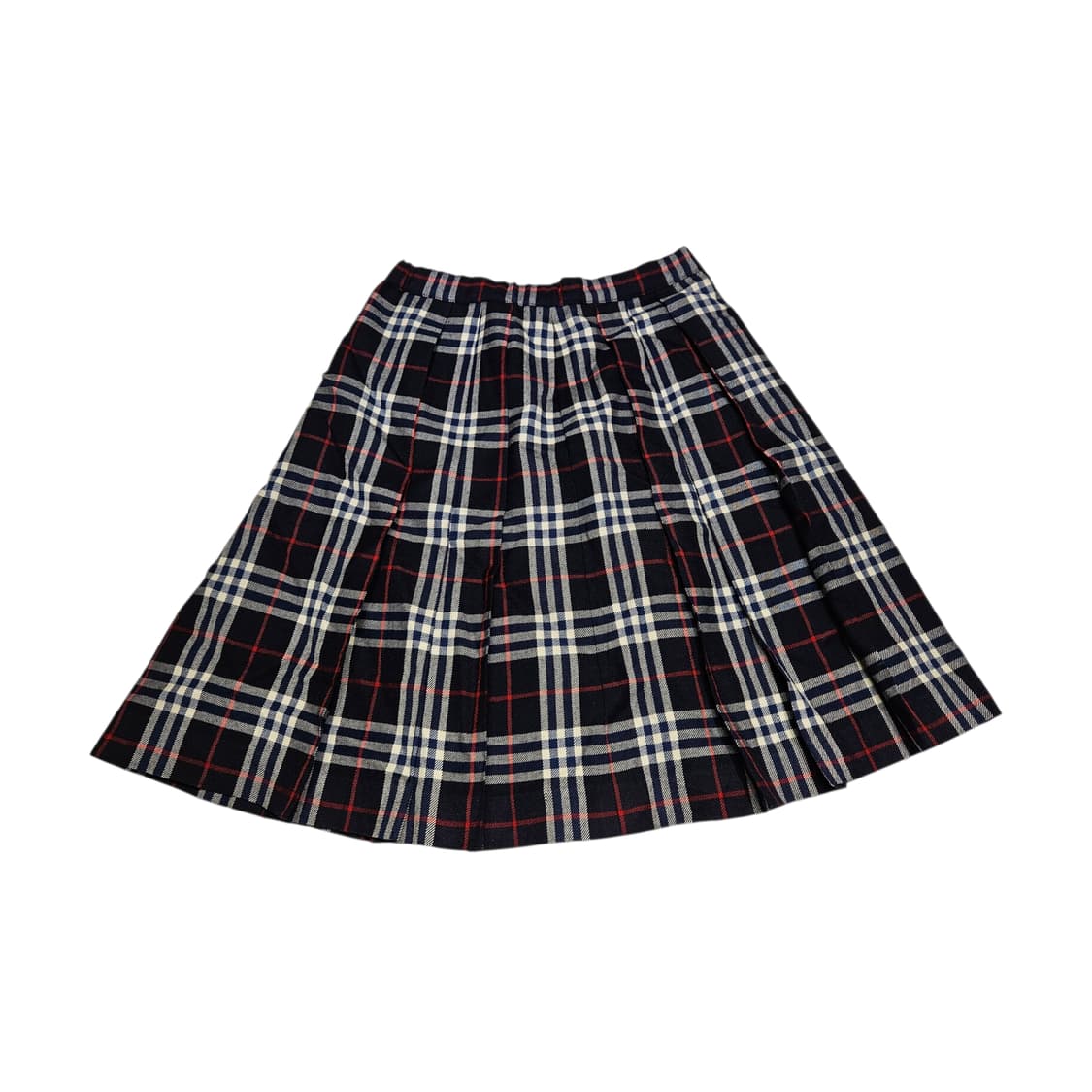 버버리 체크 네이비 스커트[s] 상품이미지1