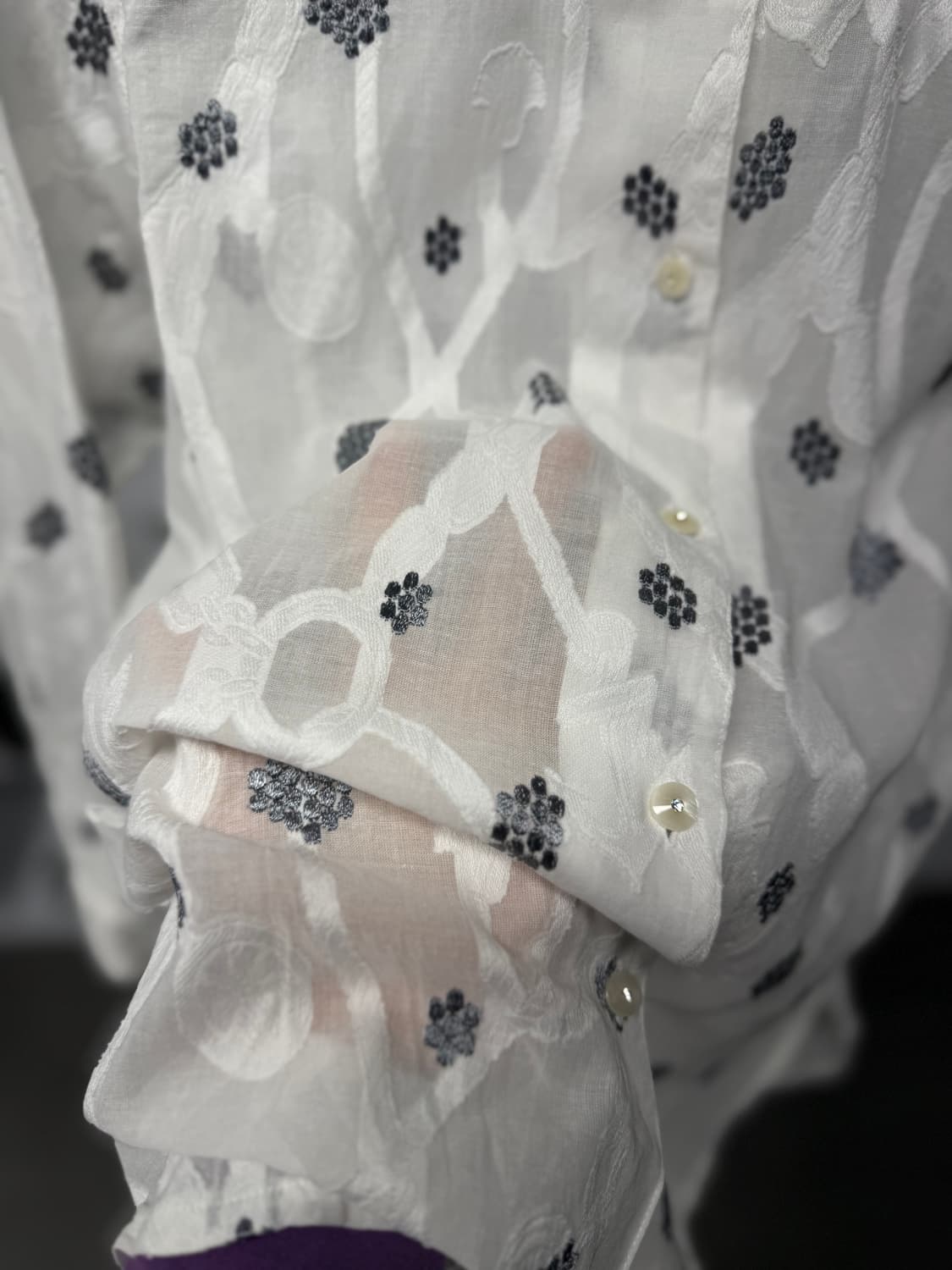 bellelle 씨스루 셔츠 상품이미지3