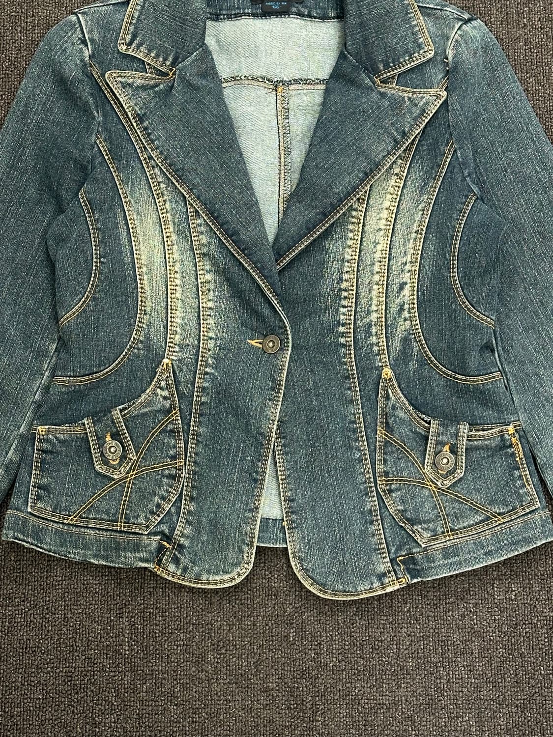 66)Japanese vintage 여성 데님 자켓 상품이미지3