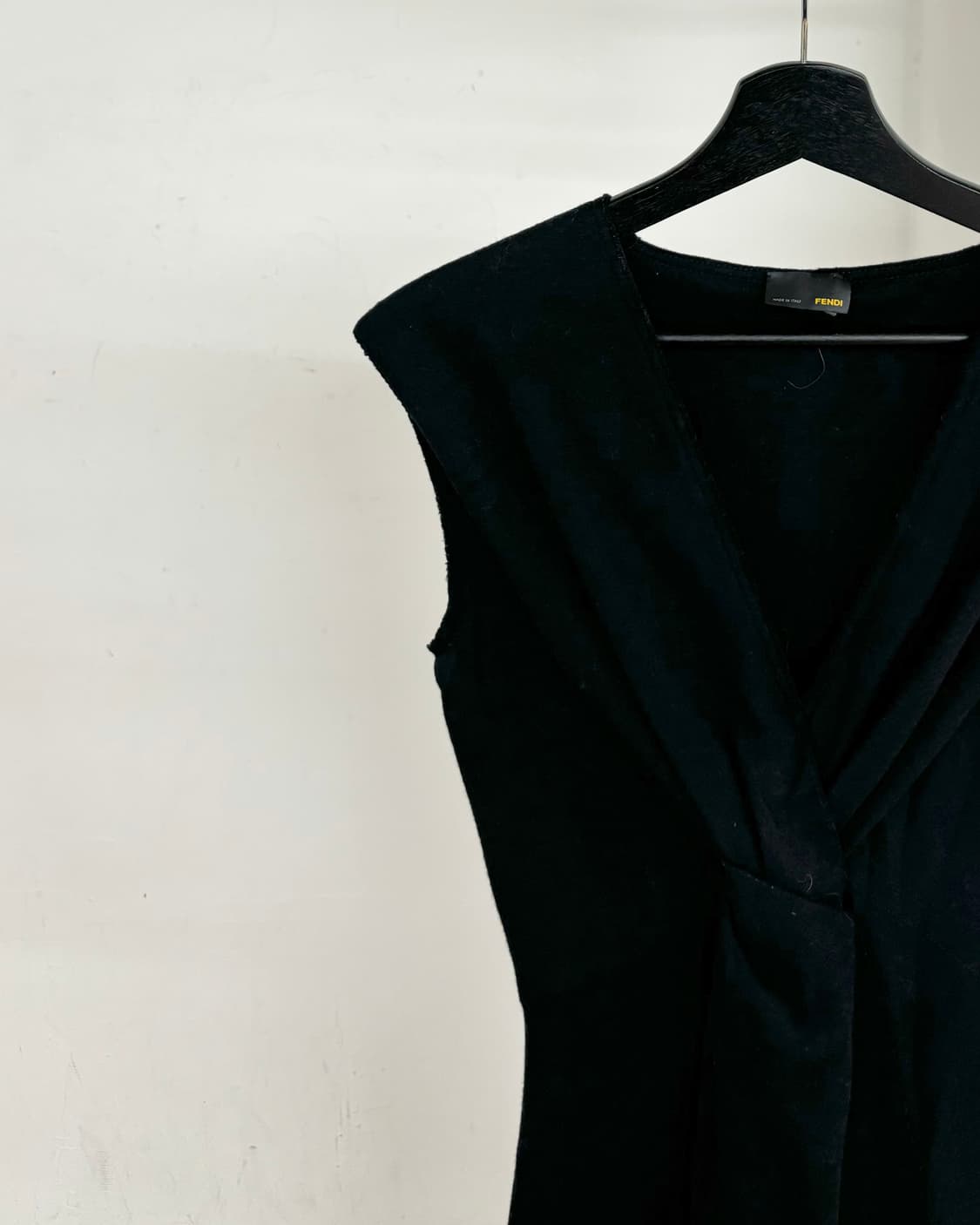 펜디 드레이프 디테일 블랙 미디 원피스 상품이미지3