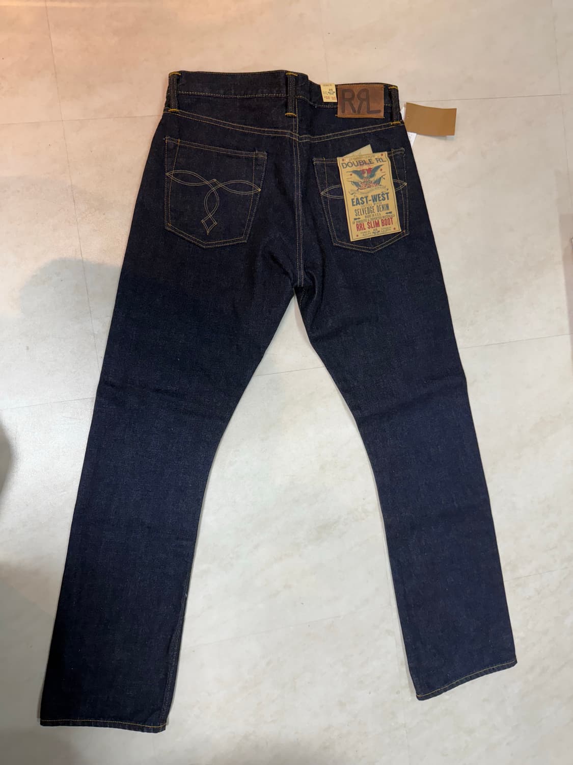 rrl 슬림 부츠 이스트웨스트 셀비지 진 상품이미지2