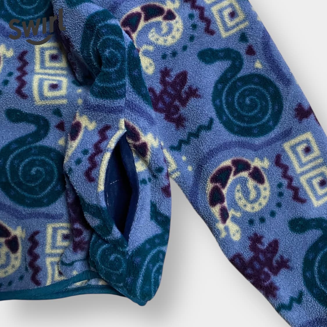 🌊80~90s LLBEAN Fleece half snap tee 상품이미지5