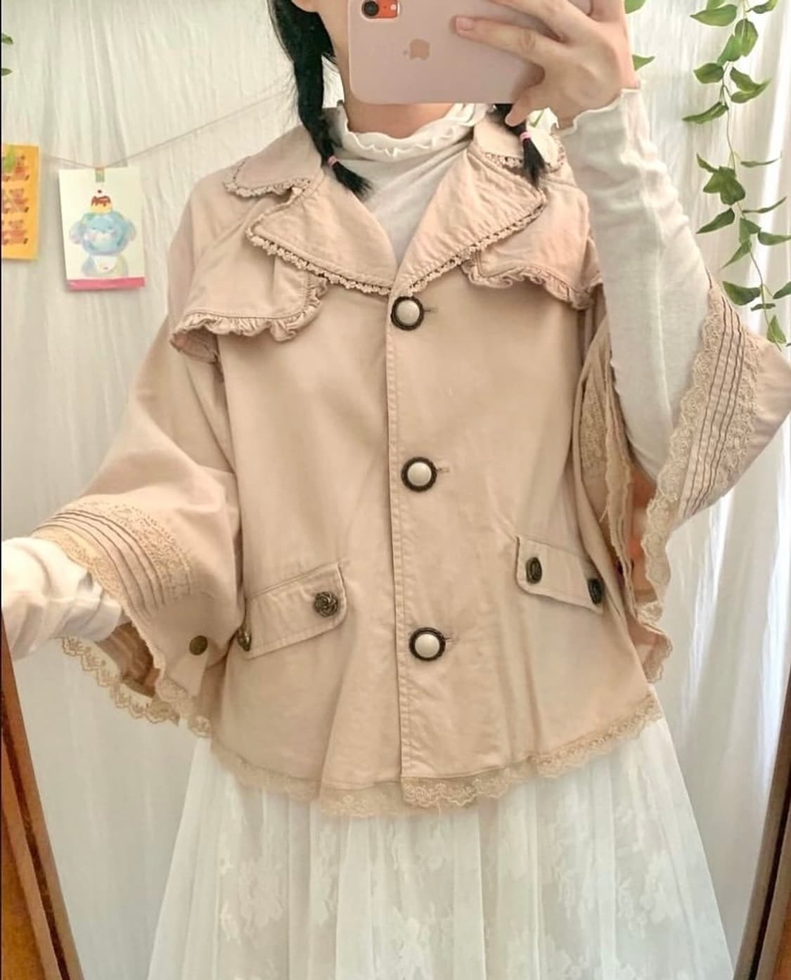 엑시즈팜 아일렛 트렌치 케이프 상품이미지3