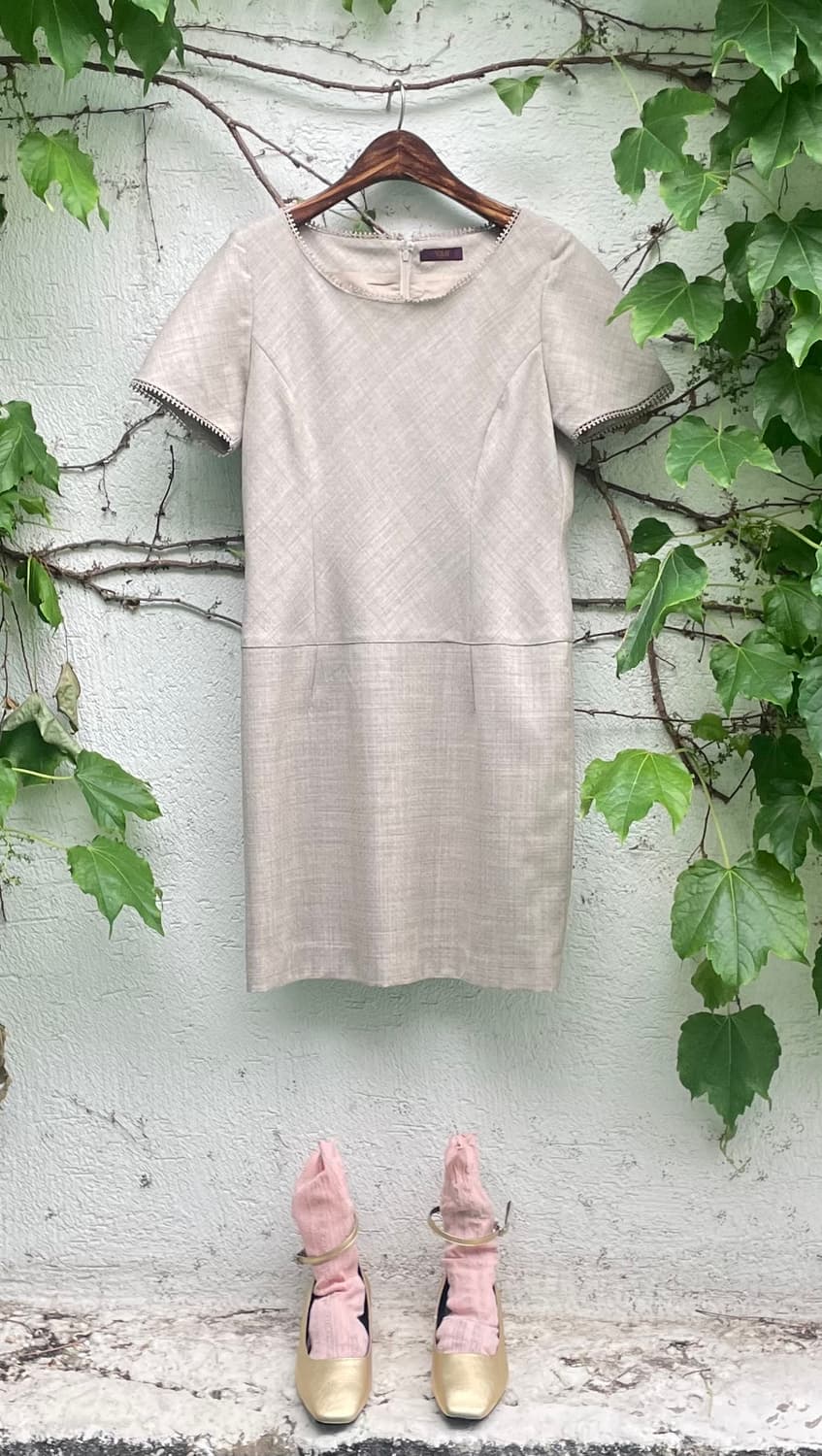 [Japanese Vintage] VAN 알파카 레이스 울 원피스 상품이미지2