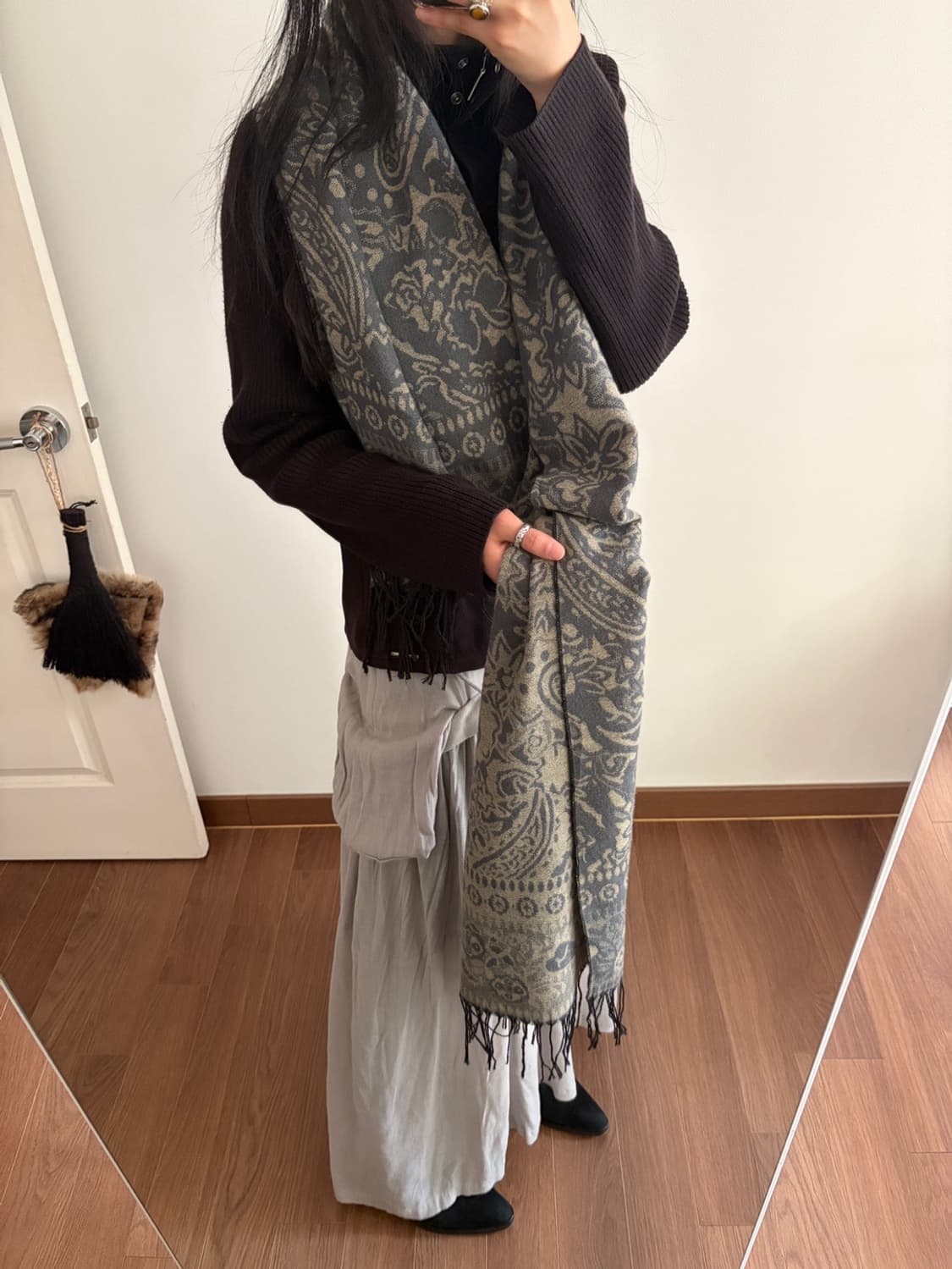 patterned muffler 상품이미지5