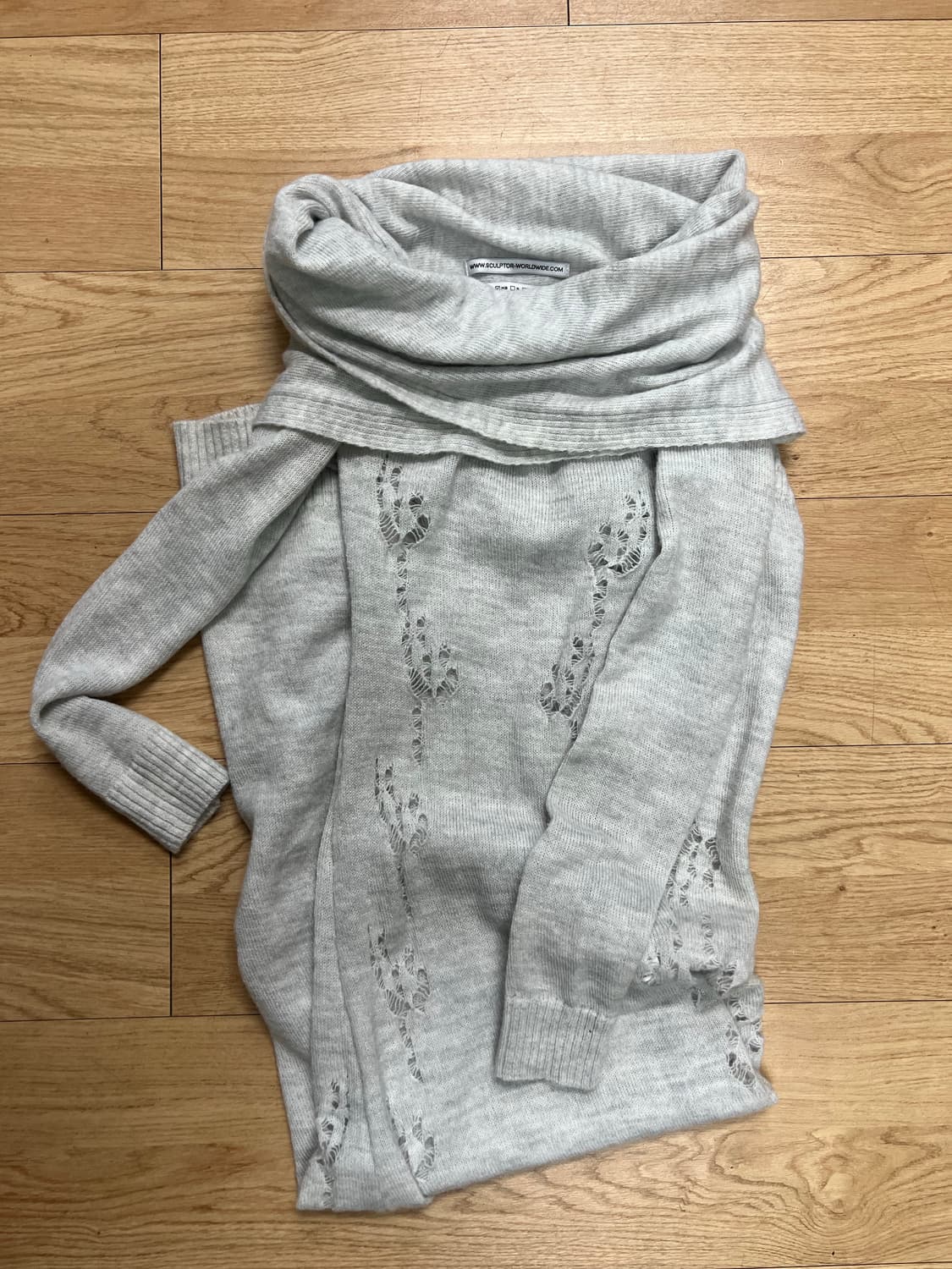 [XS]스컬프터 니트 드레스 상품이미지5