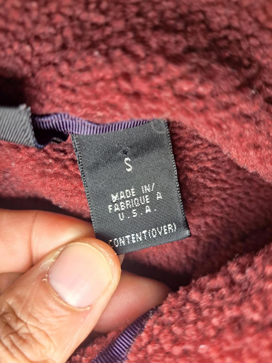 00s 파타고니아 신칠라 스냅-T 버건디/블랙 USA 상품이미지5