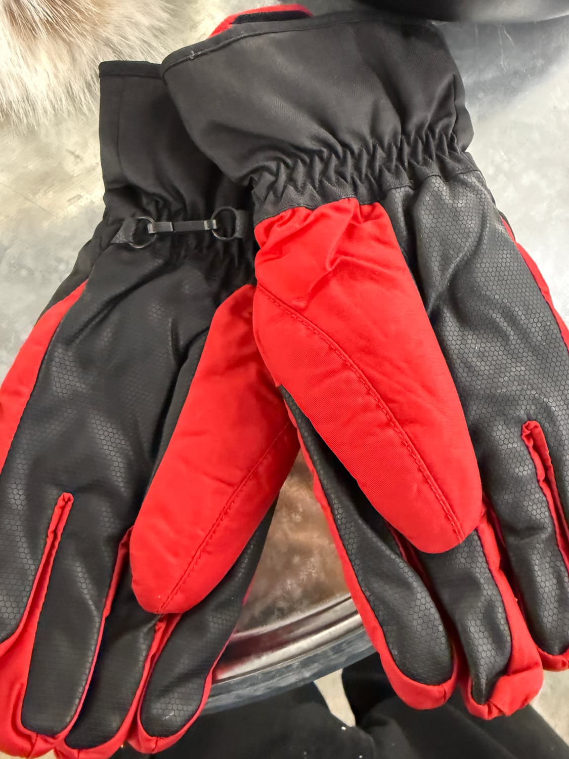 살로몬 장갑 L 블랙/레드 상품이미지3